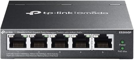 Tp Link Tl Es205gp Omada 5 Port Gigabit Easy Managed Switch 4 Port Poe 65w