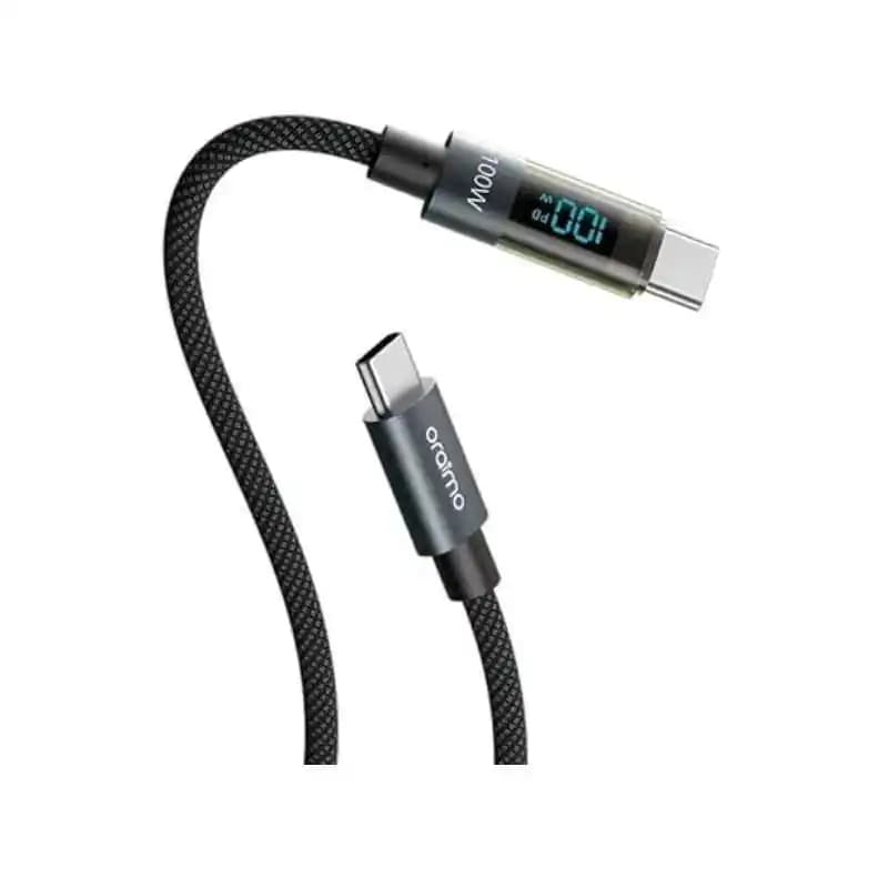 Oraimo Digline Ocd 175cc 100w 1 2m Type C To Type C Cable With Real Time Display
