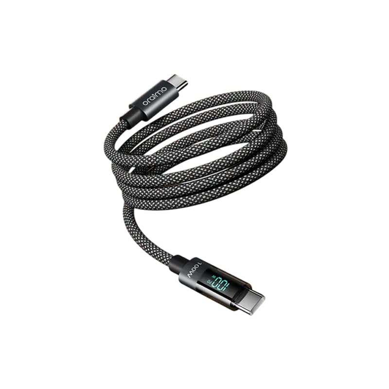 Oraimo Digline Ocd 175cc 100w 1 2m Type C To Type C Cable With Real Time Display