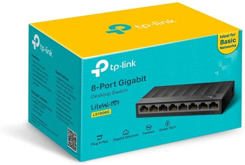 Tl Ls1008g 8 Port 10 100 1000mbps Desktop Switch